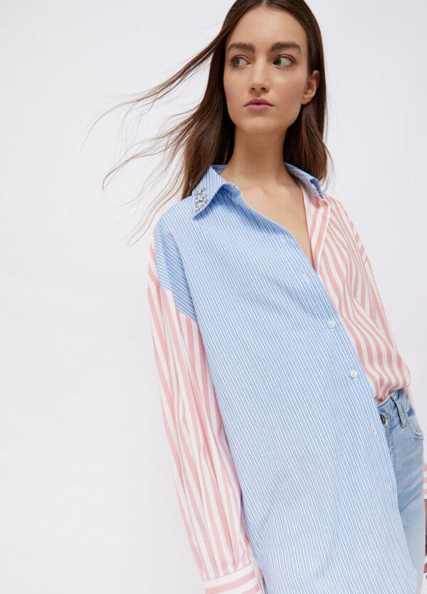 Camicia a righe con pietre gioiello - Liu Jo - immagine 2