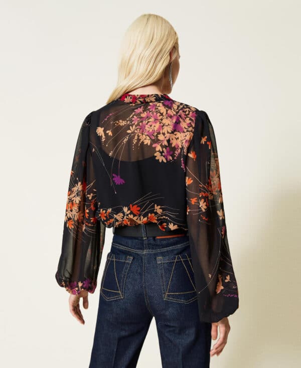 Camicia con stampa a fiori - Twinset - immagine 5