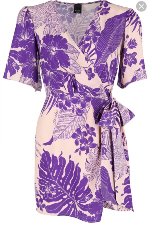 Abito corto con stampa tropicale - Pinko - immagine 3