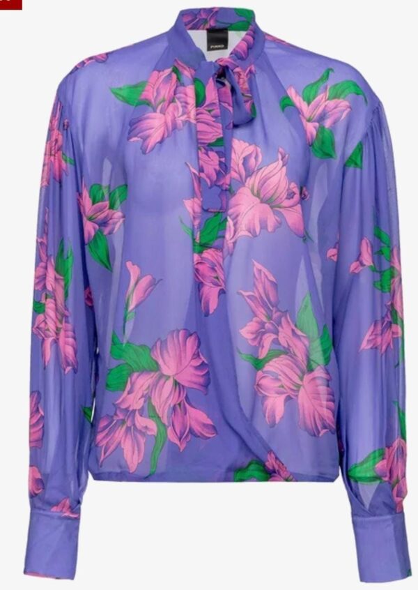 Blusa viola floreale - Pinko