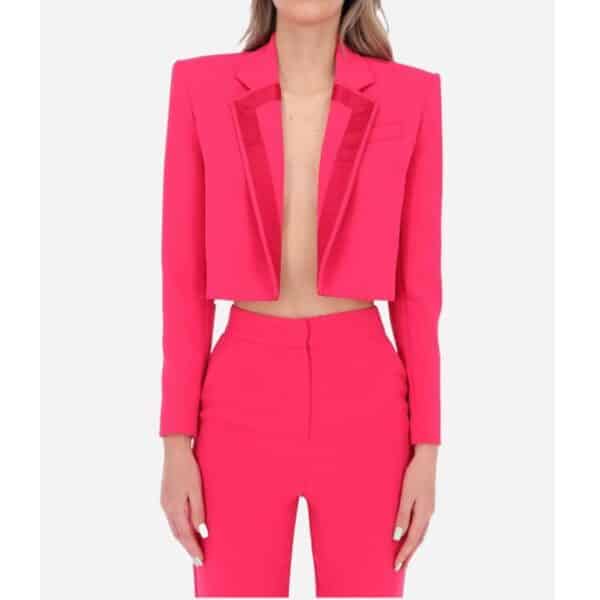 GIACCA CROPPED SENZA BOTTONE-PINKO