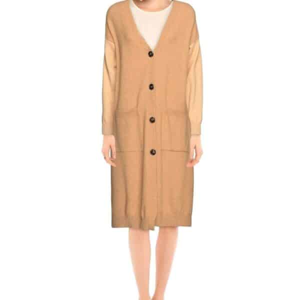 CARDIGAN LUNGO-PINKO